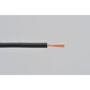 Elektrisk ledning, 2 m, 0,5 mm², sort