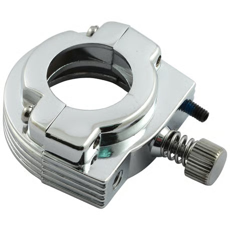 Throttle clamp set, single cable. Chrome Item No: 971192