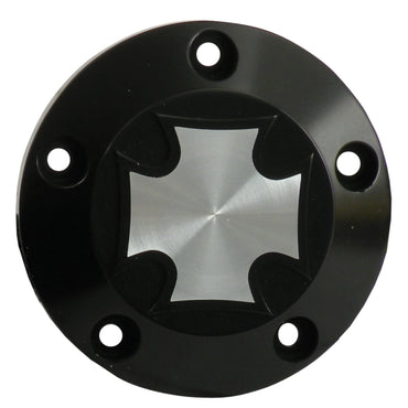 CPV point cover med malteserkors – sort