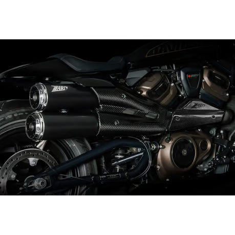 Zard, Sportster S Top Gun exhaust system. Matte black Item No: 973644