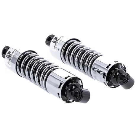 PS, 412 series shock set. 11". STD Duty. Chrome Item No: 974015