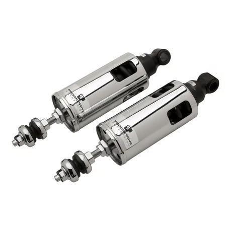 PS, 422 series shocks. STD to -2". STD Duty. Chrome Item No: 974254