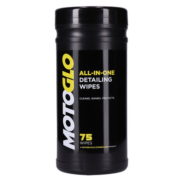 MotoGlo dispenser med detailing wipes