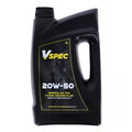 Vspec, 20W50 (mineral) motor oil. 4 liter bottle Item No: 975486