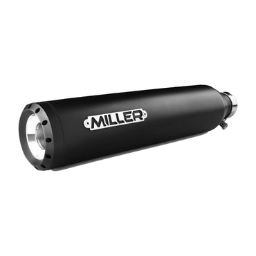 Miller Dakota slip-on lyddæmpersæt, mat sort, Euro 3