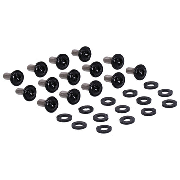 Screws4Bikes boltesæt til hagespoiler, blank sort