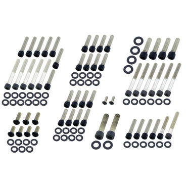Screws4Bikes motorboltsæt, mat sort