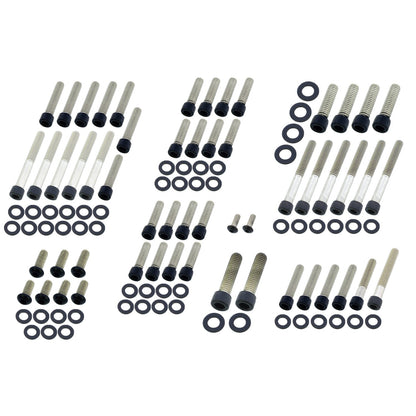 Screws4Bikes motorboltsæt, mat sort