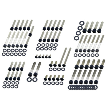 Screws4Bikes motorboltsæt, mat sort