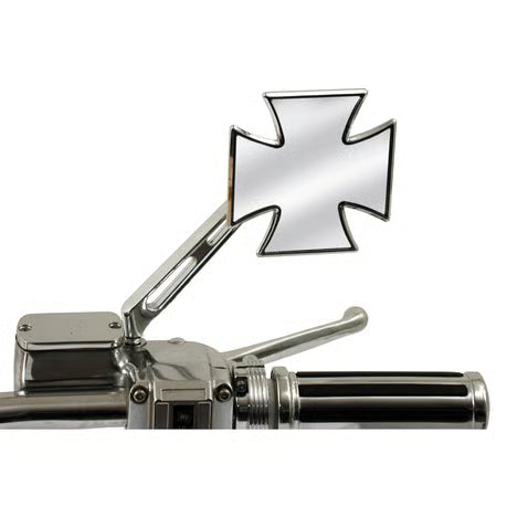Maltese cross mirror, right slotted stem Item No: 980628