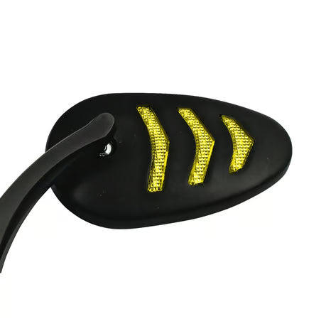 LED billet turn signal mirror set. Black Item No: 980745