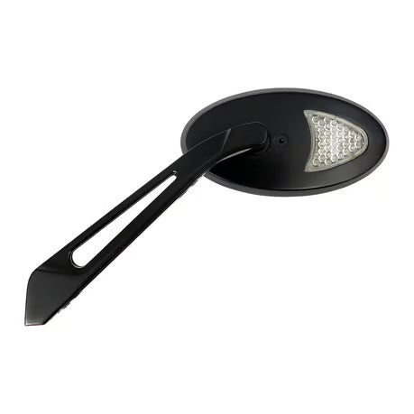 LED cateye turn signal mirror set. Black, amber front lens Item No: 980826