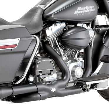 Vance & Hines Power Dual crossover-forrør, mat sort