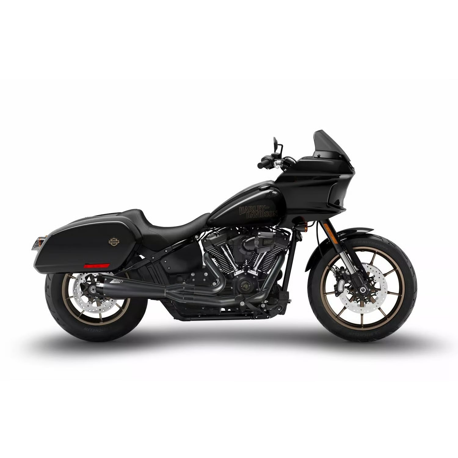 Zard, M8 Softail 2-1 Full kit exhaust system. Black Item No: 982525