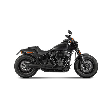 Zard M8 Softail 2-i-1 Short Cone udstødning, sort