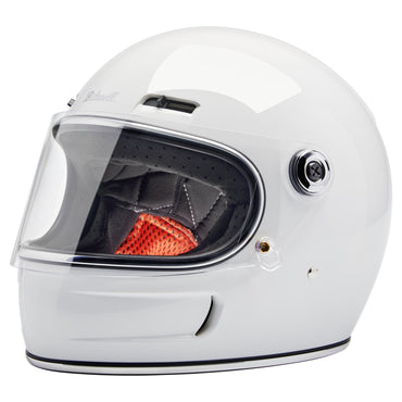 Biltwell Gringo SV hjelm, blank hvid