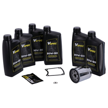 MCS Big Oil-servicesæt – fuldsyntetisk 20W50, kromfilter
