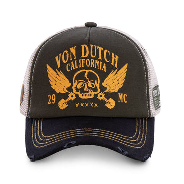 Von Dutch Crew kasket sort/orange