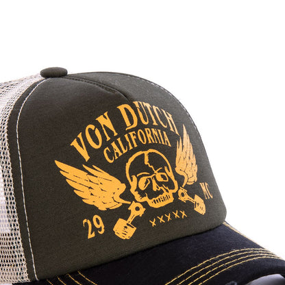 Von Dutch Crew kasket sort/orange