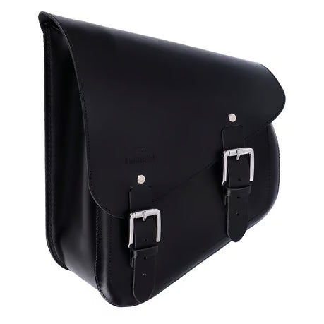 Longride, swingarm bag. Smooth, black leather Item No: 986383