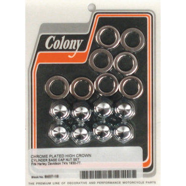 Colony cylinderbundmøtriksæt, krom