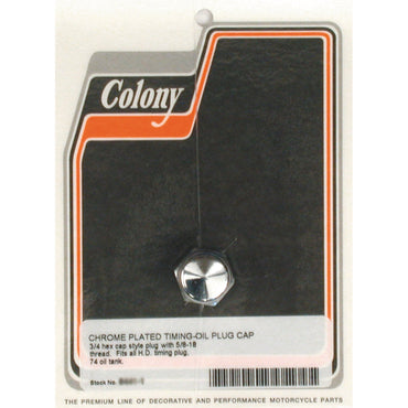 Colony timing- og aftapningsprop, cap-style, krom