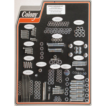 Colony motorskruesæt, krom, OEM-stil