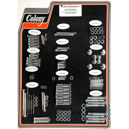Colony motorskruesæt i krom, OEM-stil