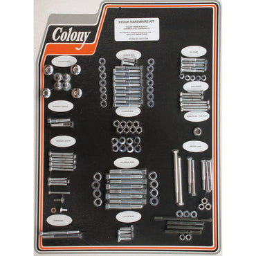 Colony motorskruer, sæt – krom, OEM-stil