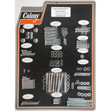 Colony motorskruesæt, krom, OEM-stil