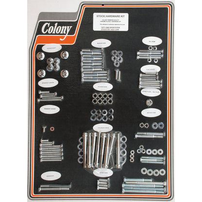 Colony motorskruesæt, krom, OEM-stil