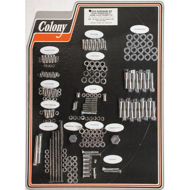 Colony motorskruesæt, krom, OEM-stil