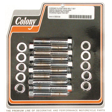 Colony topboltsæt i krom, OEM-stil