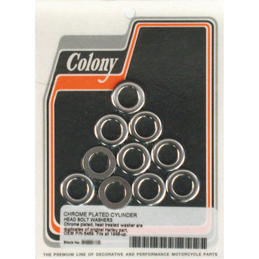 Colony skivesæt til topbolte, krom, 7/16"