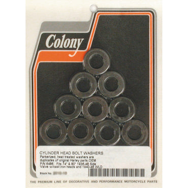 Colony sæt med 10 skiver til topbolte, sort
