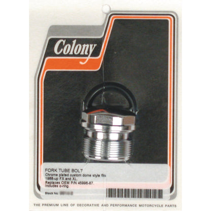 Colony forkproprørpropper 39 mm, kuppelformede, krom
