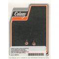 Colony, fork slider drain screws. Chrome Button Head Item No: 989728