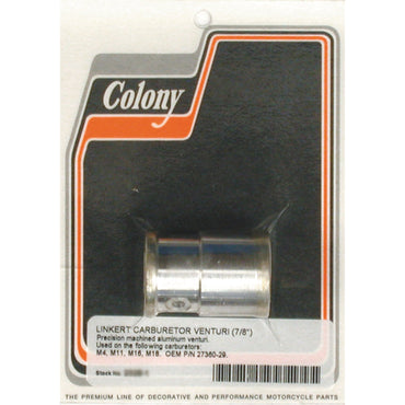 Colony 7/8" venturi til 1" M4/11/16/18-karburator