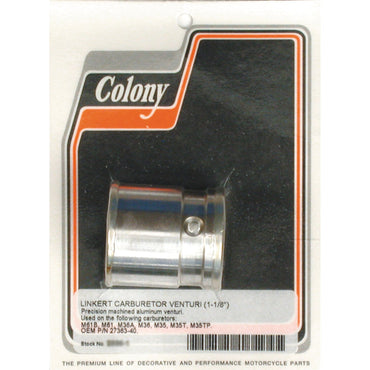 Colony venturi 1-1/8" til Linkert-karburator