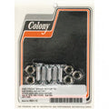 Colony, front brake rotor bolt & nut kit. Chrome Item No: 989930