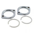 Exhaust flange and retainer kit. Chrome Item No: 990022