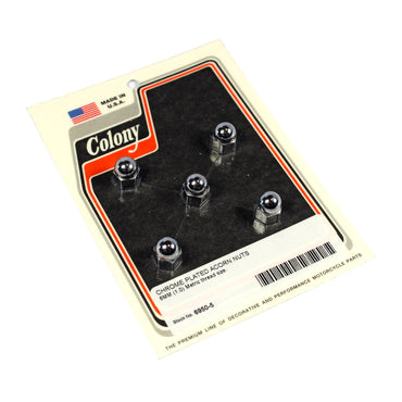 Colony forkromede kuppelmøtrikker M6 (1,0) – 5 stk.