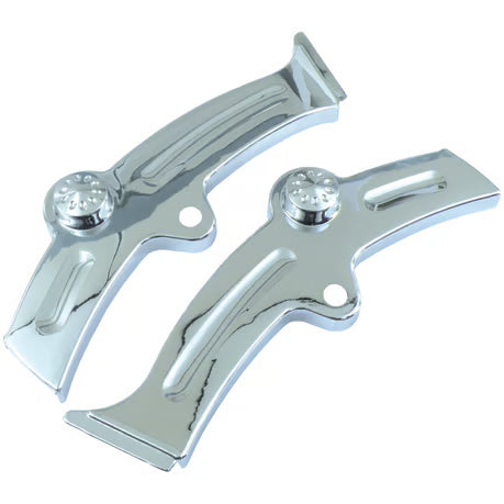 Softail swingarm covers slotted. Chrome Item No: 991364