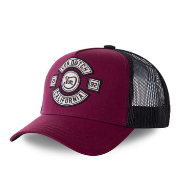 Von Dutch Heritage-cap – bordeaux/sort