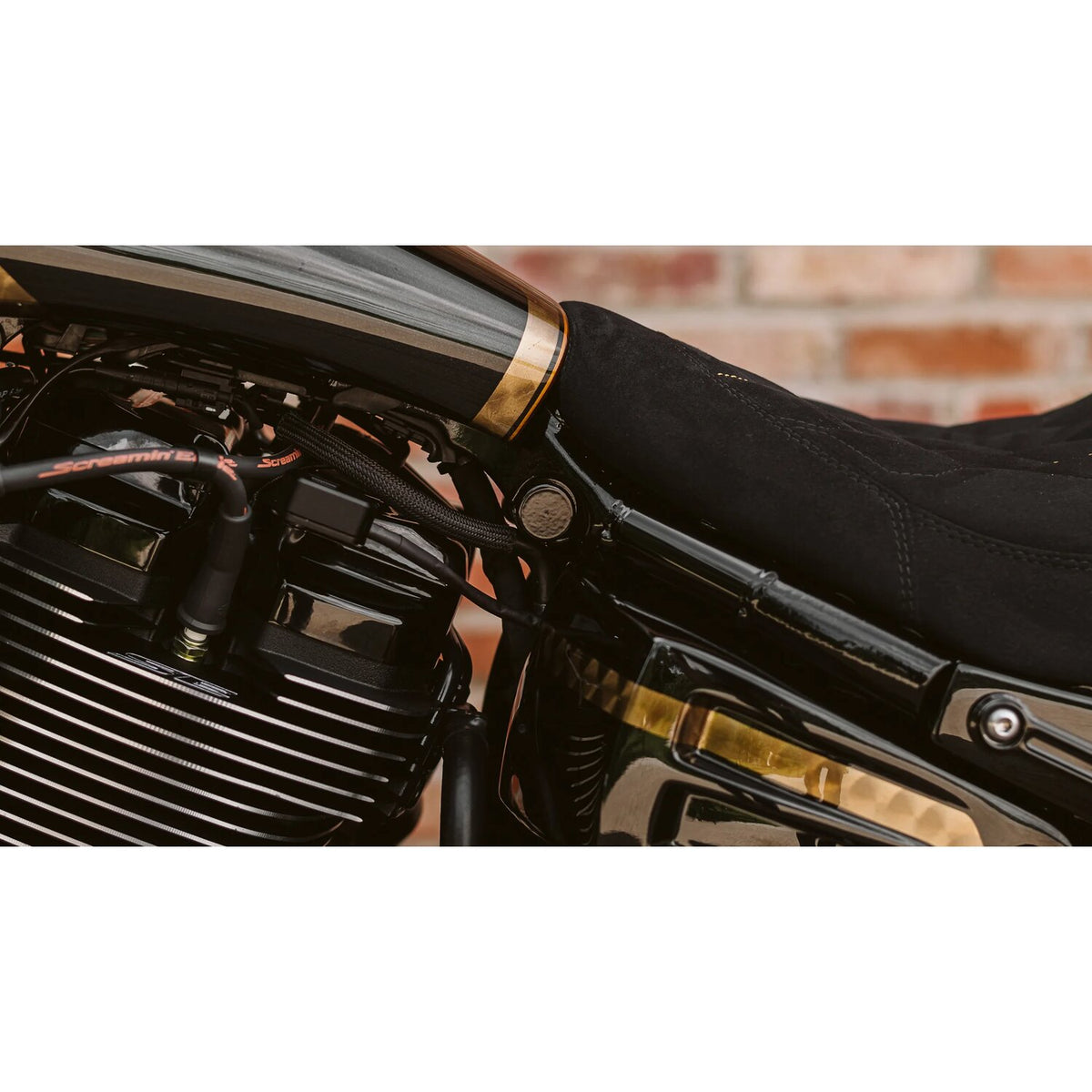 Killer Custom dækselsæt til øverste støddæmperbolte, Softail