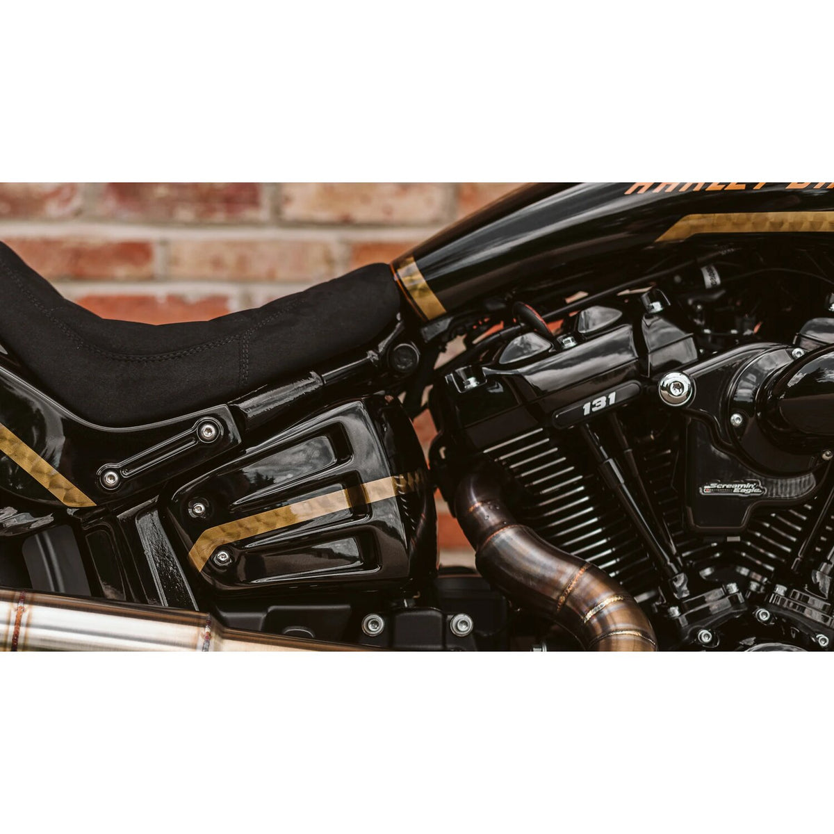 Killer Custom dækselsæt til øverste støddæmperbolte, Softail