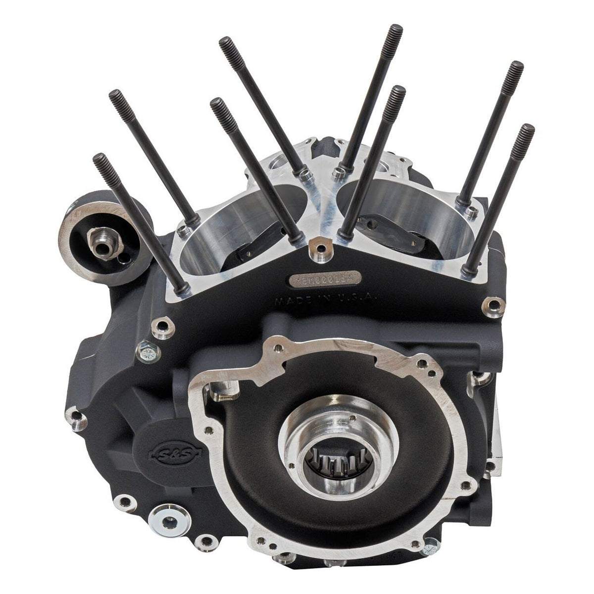 S&S M8 Touring MK-Series krumtaphus, sort