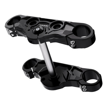 Kraus Axis triple trees til Softail – sort anodiseret