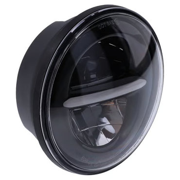 5.75" Splitter LED Forlygte med Skiftbar Halo-ring (Sort)