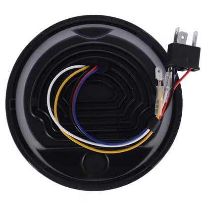 5.75" Splitter LED Forlygte med Skiftbar Halo-ring (Sort)